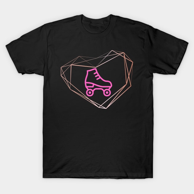 Geo Roller Skate T-Shirt by Skate Galaxy